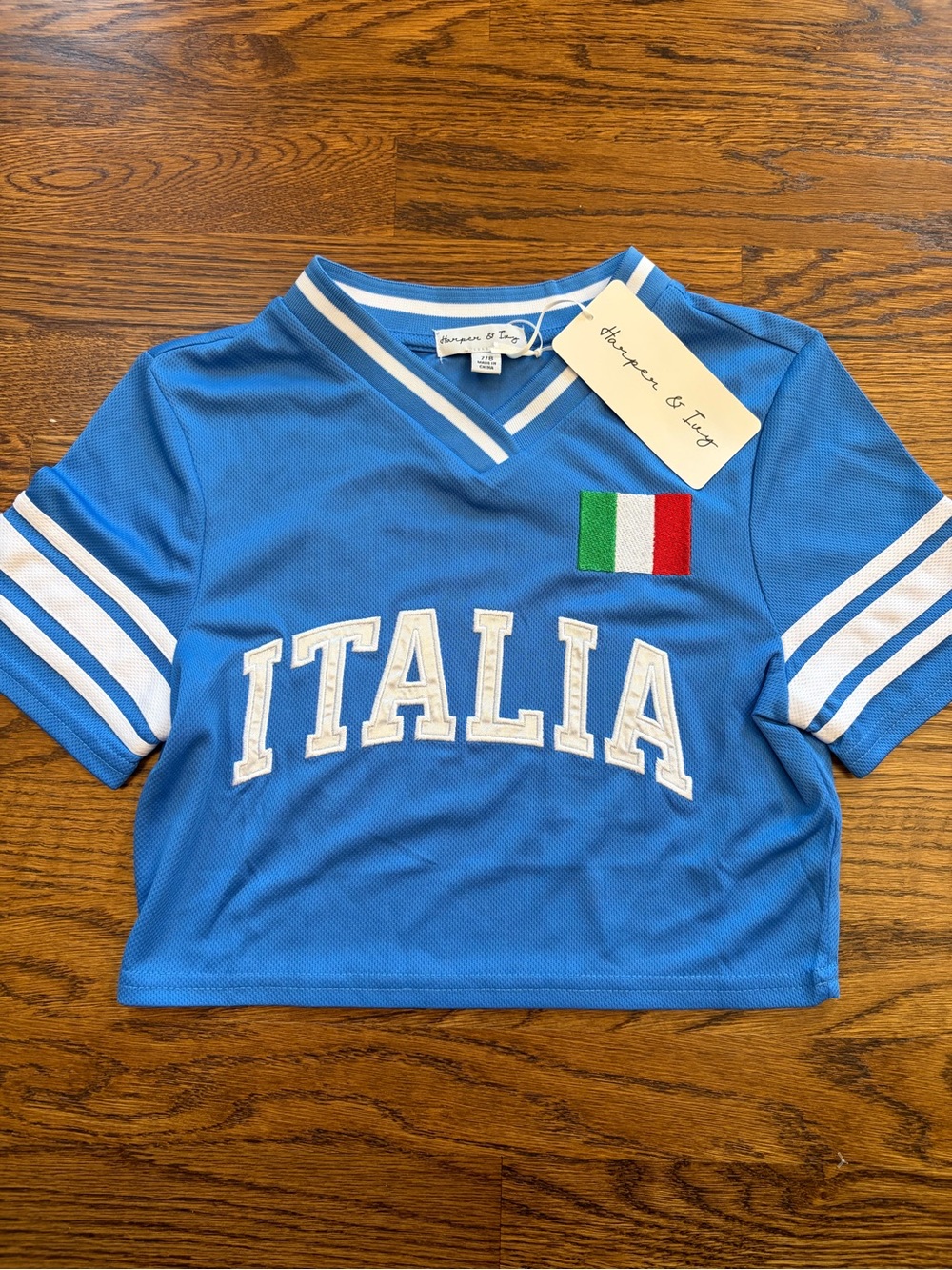 Harper & Ivy Kids Italia Sports Jersey, Size 7/8, NWT, Sports, Soccer, Olympics